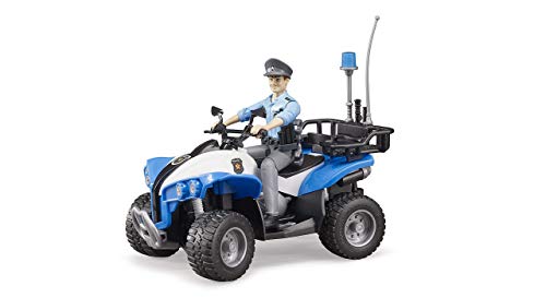 Figuras BRUDER Police Car and Policeman (Idade Mínima Recomendada: 3 anos) Bruder - Conjuntos de brinquedos - polícia, carro, 3 anos, plástico resistente