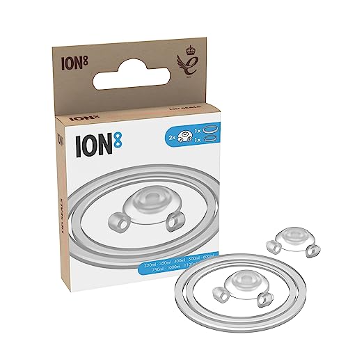 Acessório para Refeição ION8 001-0000-00 ion8 - Tampas de reposição para bebidas - preto, fácil de limpar