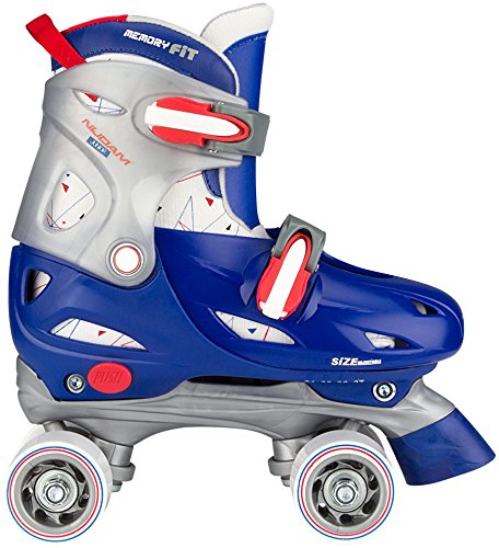 Conjunto de patins NIJDAM Roller Skates Roller Rage Azul NIJDAM - Patins em Linha - poliuretano, alças ajustáveis, proteção, 40-55 cm