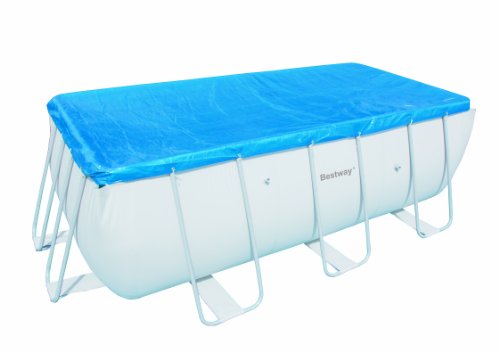 Cobertura de piscina BESTWAY FlowClear (Branco) Bestway Amazon ES - Acessórios para piscina e spa - polietileno, retangular, cordão, piscinas