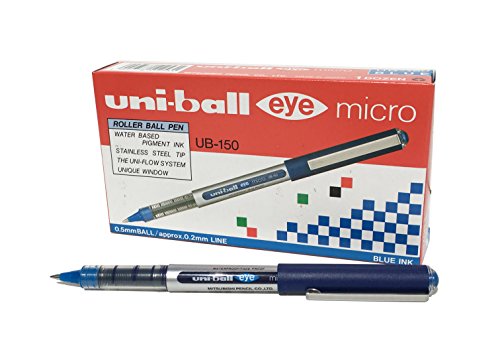 Caneta de Tinta Permanente UNI-BALL UB-150 Azul Mitsubishi Pencil Co. - Canetas - tinta permanente, superfície variada, resistente à água