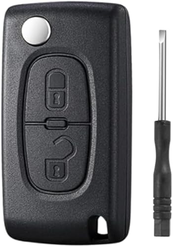 Capa para Chaves Peugeot 207 308 407 607 807 e Citroën C2 C3 C4 C5 C6 Flip Car Betterher - Alarmes e fechaduras de veículos - peugeot, citroen, anti-folheamento, ergonômico
