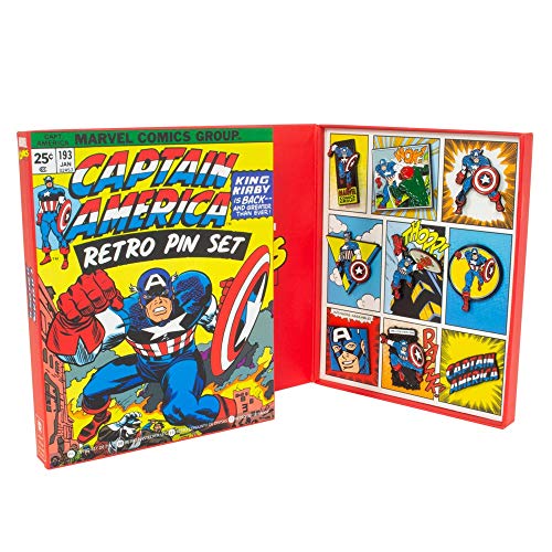 Figura de Ação AVENGERS Marvel Retro Pin Badge Set (Idade Mínima Recomendada: 4 anos) Marvel - Botões de alfinete - figura, ação, avengers, marvel, pin badge