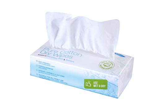 Toalhitas secas de algodão 100 unidades Ivyone Ltd - Banho e corpo - algodão, 100 unidades