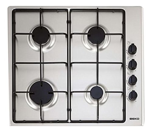 Placa de Gás BEKO HIZG64101SX (Gás Natural - 59.2 cm - Inox) BEKO - Cooktops - gás natural, 59.2 cm, inox