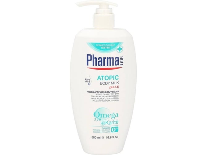 Creme Corporal PHARMALINE Atopic Body Milk (500 ml) PharmaLine - Loção e hidratante - hidratante, alivia reações cutâneas, 500 ml