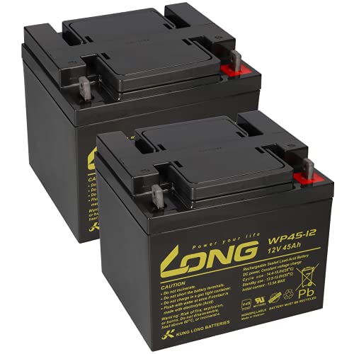 Bateria Recarregável AGM 2X45Ah 12V para Máquina de Lavar Roupa WSB Battery - Baterias - AGM, 4,5 Ah, 12V, recarregável