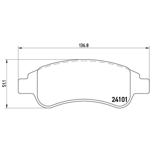 Pastilhas para Calipers BREMBO P61082 (4 peças) BREMBO - Sistema de freios de veículos motorizados - brembo, p61082, carbono, 4 peças