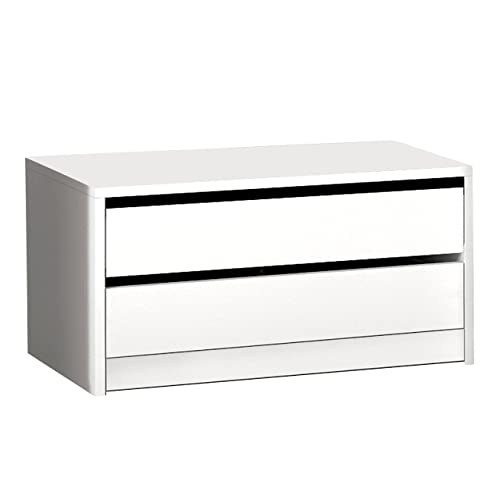 Móvel de Casa de Banho DUÉHOMES Uniq (Branco - Melamina - 77x38x45cm) Distrigal - Armários de armazenamento e armários de bloqueio - melamina, resistente, 77x38x45cm, moderno