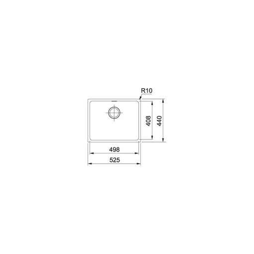 Franke Sirius 110-50 SID-110-50 lavabo de casa de banho Branco FRANKE - Pias de cozinha e utilidade - fixo, branco, fibra sintética, 525x440x200mm