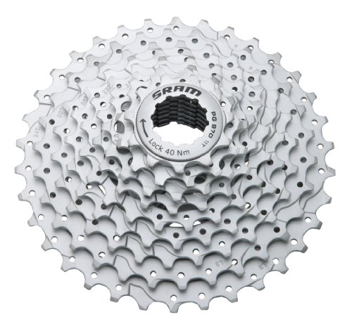 Sram Powerglide Ii Pg-970 Option 2 Cassette Vtt Cromado Sram - Campismo & caminhada - sram powerglide ii, pg-970 option 2, cassette vtt cromado, power glide ii, velocidades 9, chromo satinado