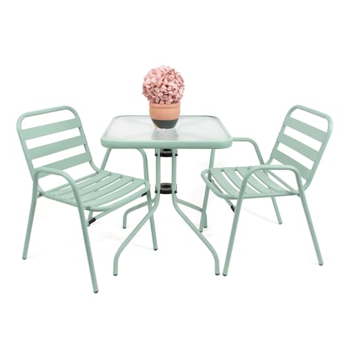 Conjunto de Móveis THE SECRET HOME Verde THE SECRET HOME - Móveis de exterior - conjunto, móveis, jardim, metal, vidro, design moderno