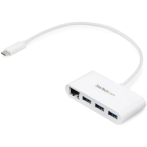 StarTech.com HB30C3A1GEA Ethernet 1000 Mbit/s Branco (Rede) STARTECH - Redes - ethernet, 1000 mbit/s, branco