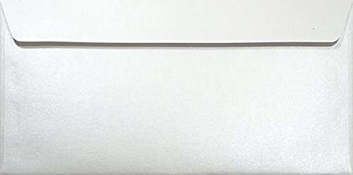 Micas NETUNO 100 Sobres Largos Brancos Nacarados Din Dl 110X220Mm 120G Majestic Marble White Netuno - Suprimentos de envio - 100 sobres, largos brancos, nacarados, majestic marble white