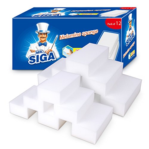 Esponja Mágica MR. SIGA (12 Unidades - 12x6x3cm) Ningbo Shijia Cleaning Tools Co., Ltd. - Esponjas e esfregões - esponja, mágica, mr. siga, 12 unidades, 12x6x3cm