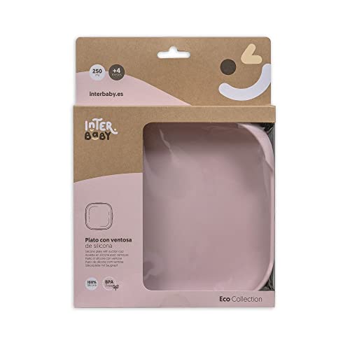 Tabuleiro com Ventosas de Silicone Rosa Maquilhagem Interbaby - Pratos - ventosas, silicone, rosa, maquilhagem