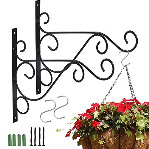 Suporte de Parede para Plantas CYH 2 Peças CYH - Suportes para plantas - ferro fundido, durável, capacidade 5 kg, fácil de montar