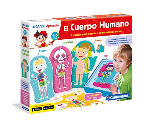 Jogo Didático CLEMENTONI O Corpo Humano (Idade mínima recomendada: 4 anos) CLEMENTONI - Brinquedos - puzzle, corpo humano, 4 anos