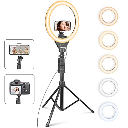 Ubeesize Tripé de Luz 12'' com Tripé de 170cm UBeesize - Iluminação de estúdio & flashes - 12 polegadas, 170 cm, tripé