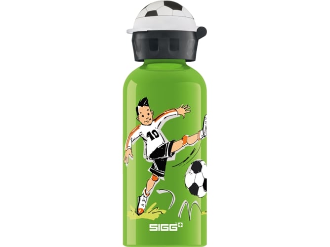 Garrafa SIGG Children's Football Camp 0.4l Sigg - Garrafas de água - 0.4l, alumínio, design único, cores inspiradas em futebol