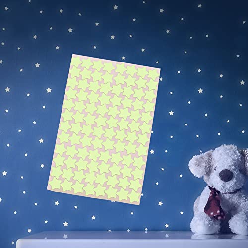 Estrelas Adesivas FLUORESCENTES 96 Peças Paraboo GmbH - Decalques de decoração para casa - fluorescentes, 96 peças, recarregáveis, brilham no escuro