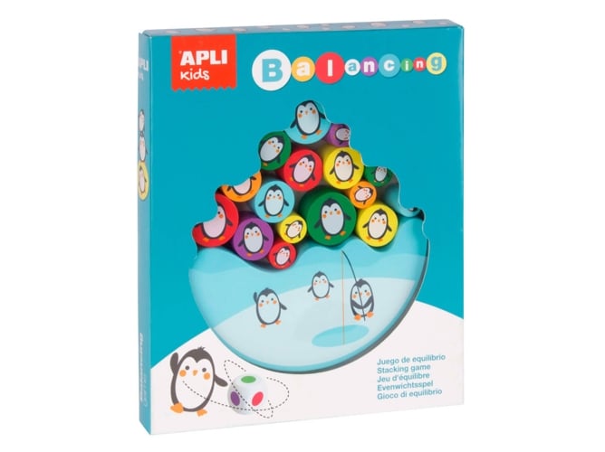 Jogo Didático APLI Jogo de equilíbrio de pingüinos Apli kids - Jogos - equilíbrio, pingüinos, motoras, criatividade