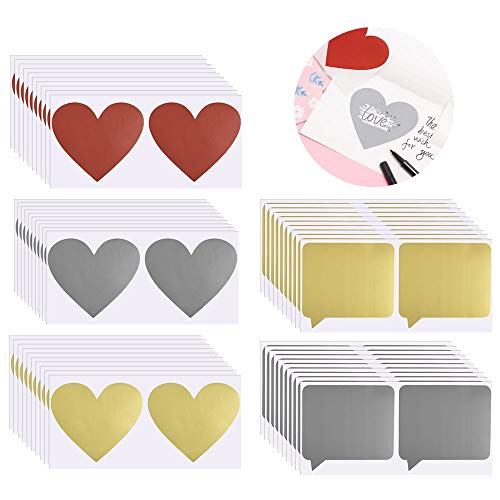 Autocolantes PERFETSELL 100 Pcs Rasca e Ganha Perfetsell - Enfeites e acabamentos - 100 peças, rasga e ganha, autocolantes