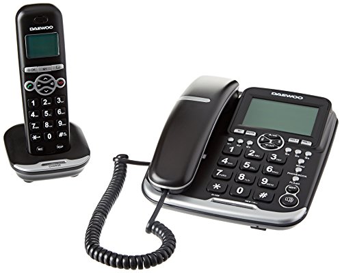 Telefone sem fio DAEWOO DTDT55 (Preto - 2.4 cm) Daewoo - Telefonia - sem fio, preto, 2.4 cm