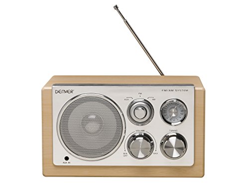 Rádio DENVER TR-61 (Branco - Digital - AM/FM - Pilhas e Corrente) Denver - Áudio - am/fm, portátil, sintonizador analógico, aux-in, alarme