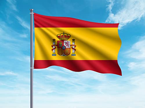 Bandeira Espanha sem escudo 150 x 85 cm (Pauta e Livros) Oedim - Bandeiras e cataventos - bandeira, espanha, sem escudo, 150x85cm