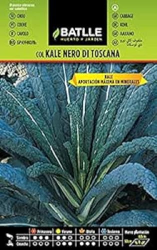 Sementes de Plantas Selvagens BATLLE COL Kale Nero Di Toscana (1 g) Semillas Batlle - Sementes - sementes, plantas selvagens, kale, toscana
