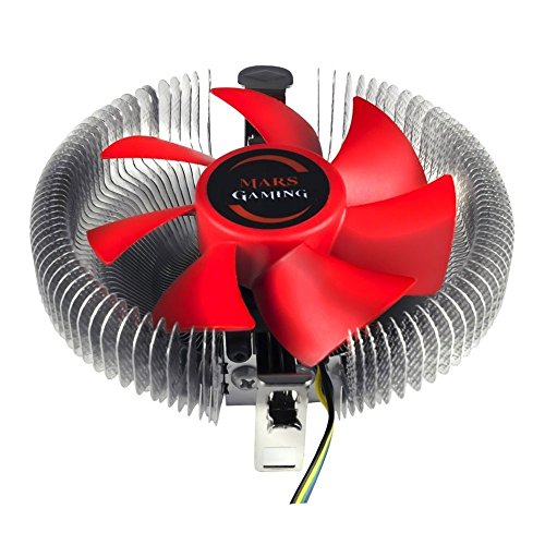 processador Mars Gaming MCPU1 ventilador para PC Refrigerador Vermelho e Prateado Mars Gaming - Peças de refrigeração de sistema de computador - cooler, processador, 9.2 cm, socket am2