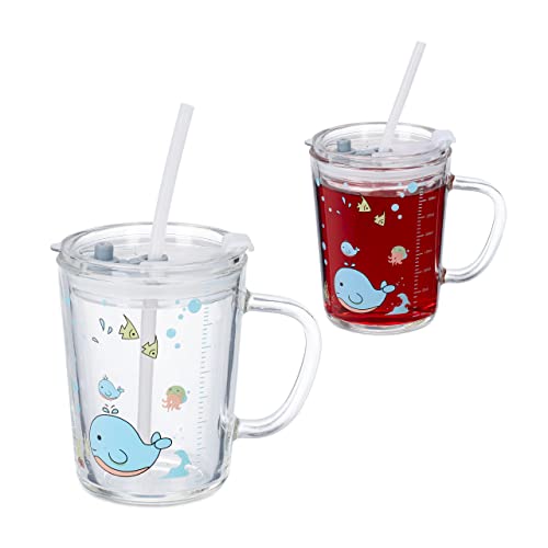 Conjunto de 2 Garrafas Infantis CRIAR Relaxe Relaxdays - Eletrodomésticos - 2 garrafas, infantis, relaxe, microondas