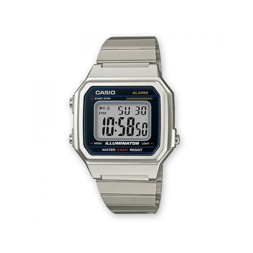 Relógio CASIO Homem (Aço - Preto - Azul) Casio - Relógios - aço, preto, azul, digital