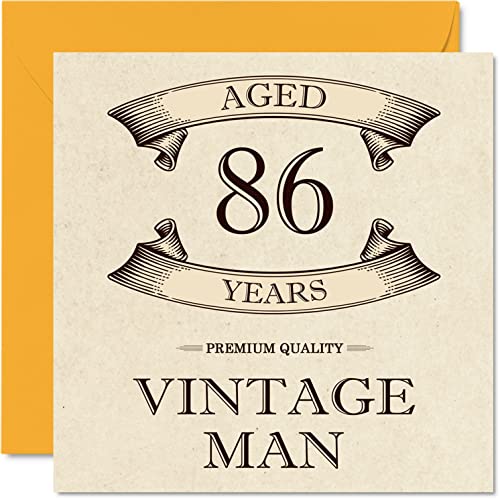 Cartões de Aniversário VOGELS GMBH Vintage (86 anos) Stuff4 Ltd. - Cartões de cumprimentos e de nota - 86 anos, vintage