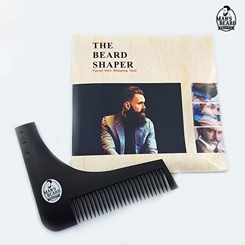 Modelador de Barba MAN'S BEARD (Preto - 13.5x6,7 cm) man's beard - Pentes e escovas - preto, 13.5x6.7 cm