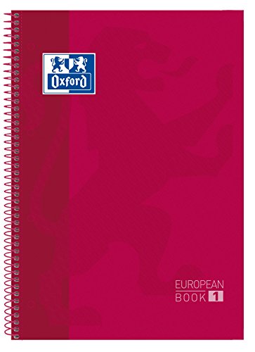 Caderno PAQ Espiral Vermelho A4 80 Folhas Oxford - Cadernos e bloco de notas - espiral, 80 folhas, a4, resistente