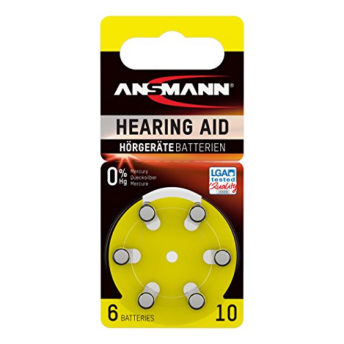 Pilha Recarregável ANSMANN 10 (Amarelo - 6 Unidades) Ansmann - Baterias de uso geral - 1,4 V, 6 unidades, alcalino, não-recarregável