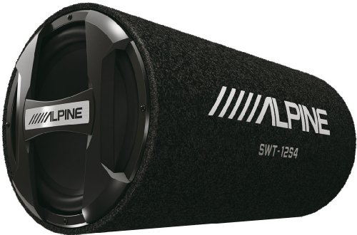 Colunas Auto ALPINE SWT-12S4 (300 W Redondo) Alpine - Subwoofers para veículos a motor - 300 W, subwoofer circular, 1000W potência máxima, som profundo