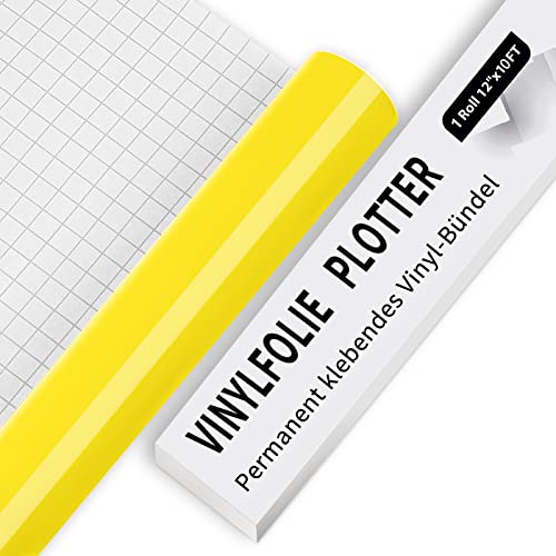 Vinil Autocolante Permanente 30.48X304.8Cm Amarelo Imodeur IModeur - Couro e vinil - vinil, autocolante, permanente, 0,3 mm, 30,48 x 304,8 cm
