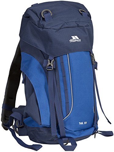 Mochilas TREKKA (Azul - 31-40 L - Poliéster) Trespass - Mochilas - 31-40 L, poliéster, 15.6'', tablet, correia acolchoada