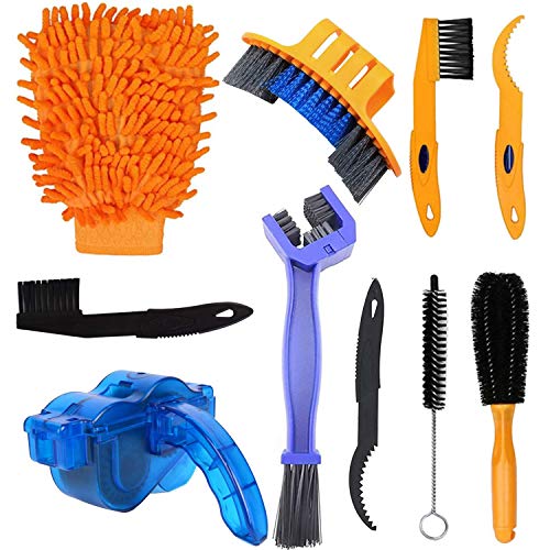 Kit de Limpeza 10 Peças LAUFUNJOY Para Bicicletas Laufunjoy - Ferramentas de bicicleta - kit, limpeza, 10 peças, bicicletas