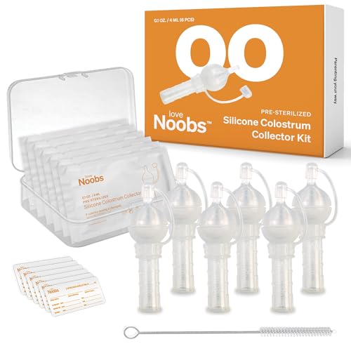 Kit de coletor de leite materno LOVENOBS Robust Ventures LTD - Seringas médicas - coletor de leite, materno, 6 peças, filtro, recipientes, sem BPA