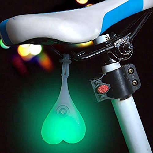 Lanterna de Bicicleta HEART SHAPED Silicone BBCC - Peças para bicicletas - bicicleta, silicone, segurança, fácil instalar