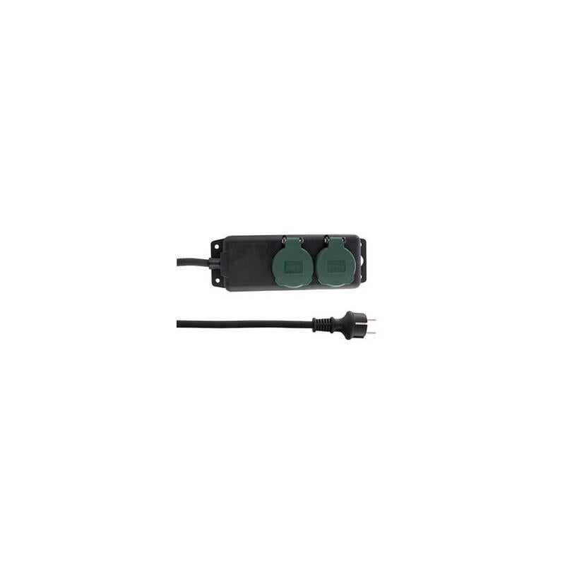 Extensão Elétrica REW 0512467555 exterior 1.4m 2 tomadas Preto e Verde REV - Filtros de linha e supressores de surtos - exterior, 1.4m, 2 tomadas, preto, verde