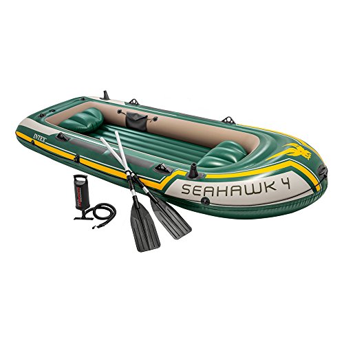 Barco Insuflável com Remos INTEX Seahawk 4 (351 x 145 x 48 cm) INTEX - Barcos a remos - insuflável, remos, seahawk 4