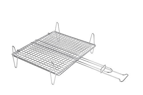 Grelhador de Placas SAUVIC (Aço Inoxidável - 30 x 35 cm) Sauvic - Acessórios para churrasco ao ar livre - aço inoxidável, 30 x 35 cm