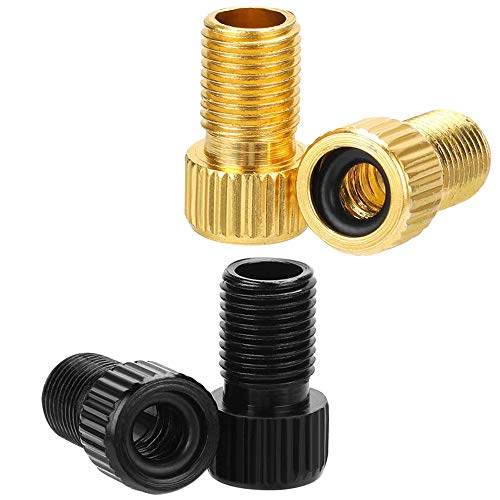 Conjunto 4 Adaptadores XCOZU Válvula Presta para Schrader XCOZU - Adaptadores de válvula de pneu de bicicleta - adaptadores, válvula presta, schrader, inflação