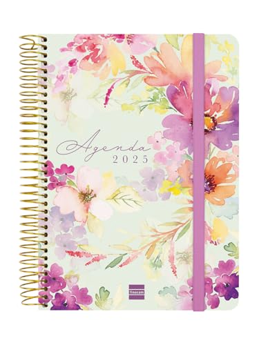 Agenda Escolar FINOCAM Cloe (2024/2025 - Semanal - 14.8x20cm - Rosa) Cabero Group 1916, S.A. - Calendários, organizadores e planejadores - semnal, 16 meses, adesivos, objetivos