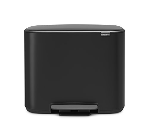Caixote do Lixo BRABANTIA Bo Pedal (Preto) Brabantia - Lixeiras e cestos de lixo - pedal, plástico resistente, antiderrapante, três tamanhos